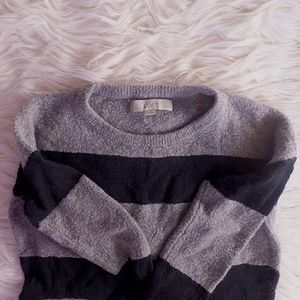 Loft Navy + Gray Sweater